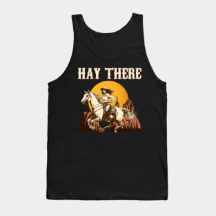 Hay There I Equestrian Pony Horse Lover Tank Top